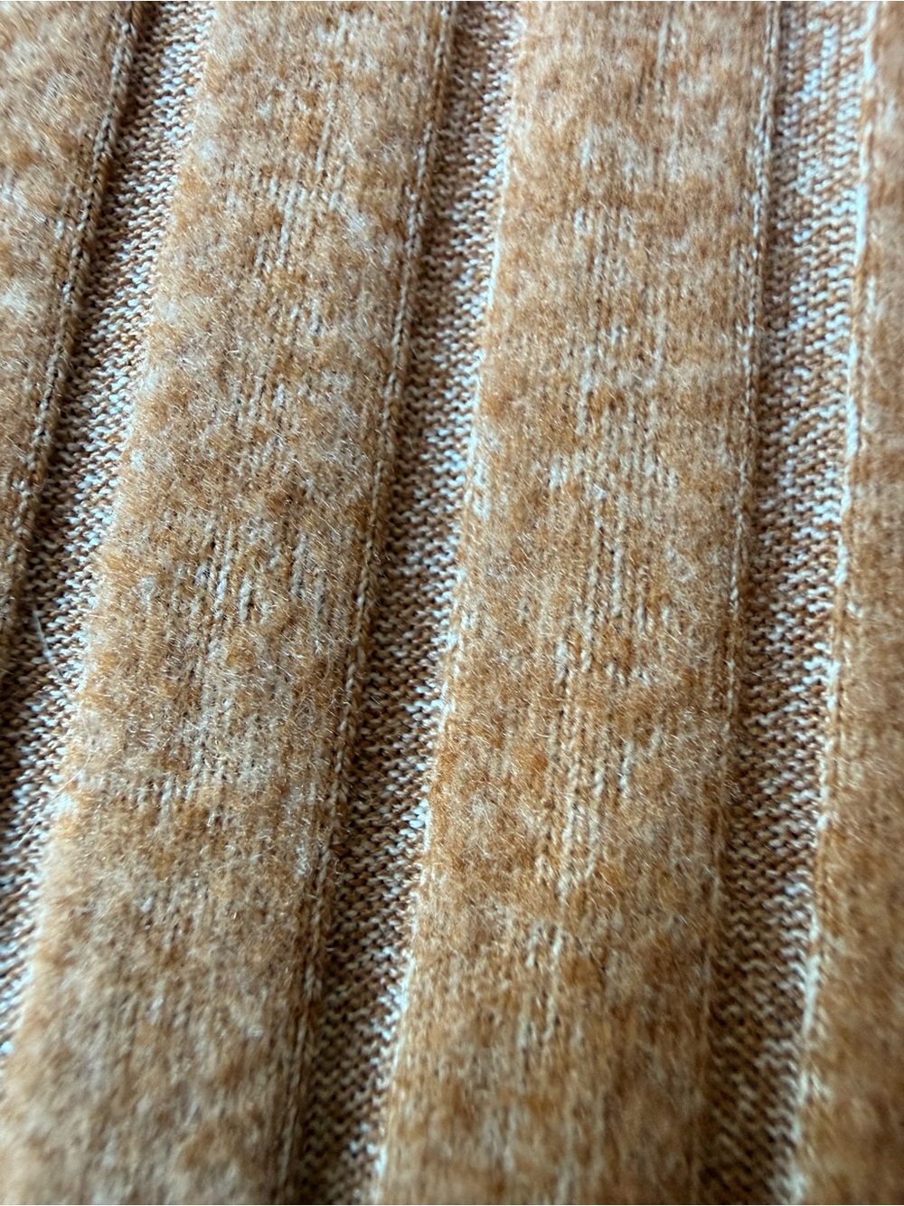 Lou&Gray Ribbed  Half-Zip Sweater - Camel - Picture 4 of 5
